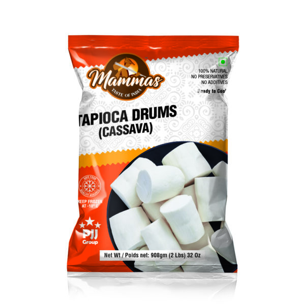 Chunky cuts of fresh tapioca