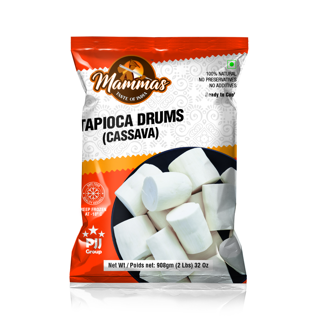 Chunky cuts of fresh tapioca